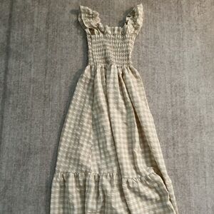 Gingham Maxi Dress